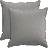vidaXL Kussensloop 2 st HOUTEN Wolkgrijs 70 x 70 cm Faux Linnen