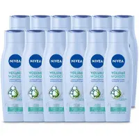 Nivea 12 x - Shampoo - Volumeverzorging - Versterkend - Gezonde Zorg - 250 ml - Voordeelverpakking - 12 stuks