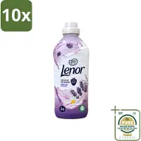Lenor 10 x – Wasverzachter – Lavender & Kamille – 56 Wasbeurten – 1176 ml - Wasstrips - Wasverzachter - Lavendel - Kamille - Wasgeur - Wasverzachting