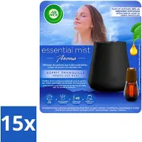 Air Wick 15 x Essential Mist - Automatische Luchtverfrisser Kit - Innerlijke Rust - Eucalyptus & Lavendel - Voordeelverpakking - 15 stuks