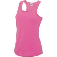 Awdis Neon roze sport singlet voor dames - Maat L (40)