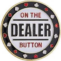 HOT Games Dealerbutton Poker Metaal 4 cm. -