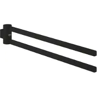 GROHE Handdoekhouders + handdoekhaken, SELECTIE 2-armig handdoekrek, draaibaar fantoom zwart