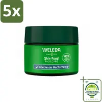 Weleda 5 x - Nachtcrème voedend - Skin Food - 40 ml - Grootverpakking - Vaatwasstrips - Nachtcrème - Voedende Crème - Huidherstel - Huidbarrière - Celvernieuwing