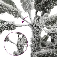 vidaXL Kunstmatige Hinged Kerstboom 240 cm 300 LED's Warmwit