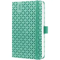 Sigel weekagenda Flair 2026 formaat A6 Mint Green hardcover