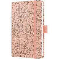 Sigel weekagenda Beauty 2026 formaat A6 Rosa Monstera hardcover
