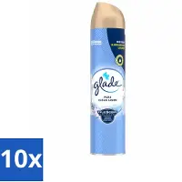 Glade 10 x – Luchtverfrisser Spray – Pure Clean Linen – 300 ml - Voordeelverpakking - 10 stuks