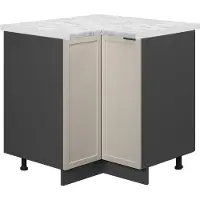 Vicco Hoekkast Fame-Line GrijsBeige 80.5 cm , WB Marmer, Model 50266