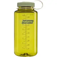 Nalgene - Wide Mouth Bottle - drinkfles - waterfles - 1000ml - BPA free - SUSTAIN - Endive w/Oil NIEUW
