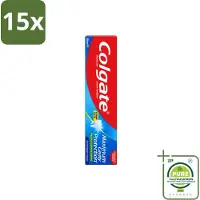 Colgate 15 x - Maximum Cavity Protection - Tandpasta - 100ml - Grootverpakking - Vaatwasstrips - Tandpasta - Gaatjesbescherming - Witte Tanden - Vlekverwijdering - Fluoridetandpasta