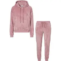 Apollo Joggingpak 'Huispak Loungewear Fleece Incl Capuchon' pink