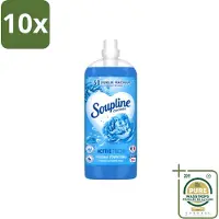 Soupline 10 x – Wasverzachter – Active Fresh Frisheid van Blauwe Anjer – 2 L - Wasstrips - Wasverzachter - Frisheid - Blauwe Anjer - Wasgoed - Kleding
