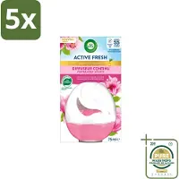 Air Wick 5 x – Luchtverfrisser – Deco Sphere Magnolia & Kersenbloesem – 75 ml - Wasstrips - Luchtverfrisser - Geur - Bloemige Geur - Magnolia - Kersenbloesem