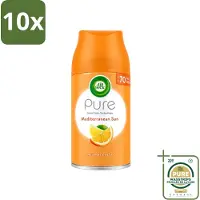 Air Wick 10 x - Luchtverfrisser Navulling - Mediterrane Zon - Automatische Spray - 250 ml - Wasstrips - Luchtverfrisser - Geur - Automatische Spray - Navulling - Zon