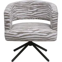 Ptmd Baldr Dining Chair Wavy Lines Beige