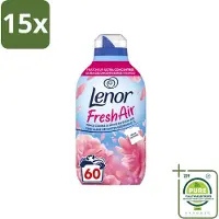 Lenor 15 x – Wasverzachter – Bloesem – 60 Wasbeurten – 840 ml - Grootverpakking - Vaatwasstrips - Wasverzachter - Buitenluchtfrisheid - Bloesemgeur - Wasgoed - Geur