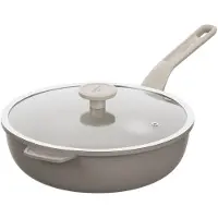 Berghoff LEO Wok met deksel antikleef Dune - Ø 28cm - Beige - PFAS-vrij