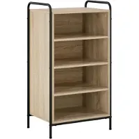 vidaXL - Schoenenkast - 51 - x - 36,5 - x - 93 - cm - Bewerkt - hout - Sonoma - Eiken