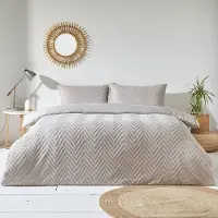 Yard Furn Dekbedovertrek Set Katoen - Chevron Tuft - 140x200cm