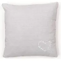 TODAY Kussen - VANDAAG - CHARME - Chambray x Petite broderie Constance - 40 x 40 cm