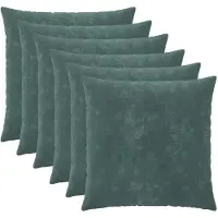 vidaXL Kussensloop 6 st HEERLEN Zee blauw 65 x 65 cm Microfiber Fleece