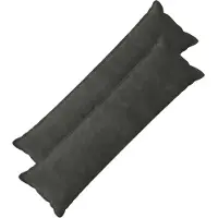 vidaXL Kussensloop 2 st HOUTEN Antracietkleurig 40 x 145 cm