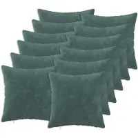 vidaXL Kussen met kussen HEERLEN 12 st Zee blauw Microfiber Fleece
