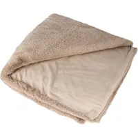 Lalee Heaven fake bont Plaid fluffy fleece deken taupe 150x200cm taupe