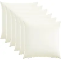 vidaXL Kussensloop 6 st HEERLEN Wit 65 x 65 cm Stof