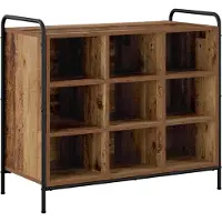 vidaXL - Schoenenkast - 85 - x - 39,5 - x - 75 - cm - Bewerkt - hout - Oud - hout