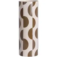 Present Time vaas Dublin Discs 9x25,5 cm - mokkabruin/wit
