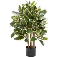 PrettyPlants Ficus Elastica Kunstplant 90cm