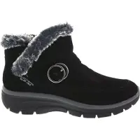 SKECHERS EASY GOING - GENTLE WINTER Dames Instappers - Zwart