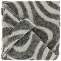 Unique living plaid maud dark grey 150x200cm