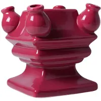 Heinen Delfts Blauw - Stapelgekte - Oud Rood - Bodem - Keramiek - 17 cm