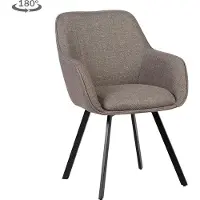 Tower Living Borgo armchair swivel 180? - Bjorn 34 beige-grey