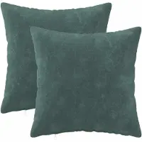 vidaXL Kussensloop 2 st HEERLEN Zee blauw 45 x 45 cm Microfiber Fleece