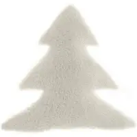 Unique living - Sierkussen White Xmas tree - dove white - 45x45cm