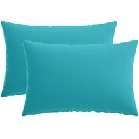 vidaXL Kussen met kussen HEERLEN 2 st Turquoise Polyester