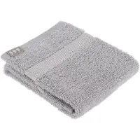 Tendance Serviette invité 30 x 50 cm 100 % coton gris clair