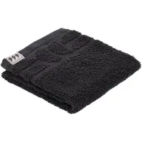 Tendance Serviette invité 30 x 50 cm 100 % coton motif tribal Totem gris anthracite