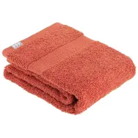 Tendance Serviette de toilette 50 x 90 cm 100 % coton terracotta
