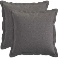 vidaXL Kussen met kussen HOUTEN 2 st Lichtgrijs Faux Linnen