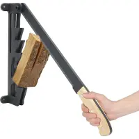 OEM Houtsplijter, gietijzeren constructie, wandmontage, afmetingen 10 x 10 x 57,5 cm, geschikt voor zacht hout, gewicht 4,16 kg