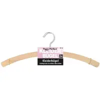 Peggy Perfect houten kledinghangers, zonder steun, naturel, 2 stuks