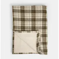 Loberon Plaid Harvie bruin/crème