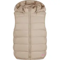 MINOTI Gewatteerd vest met afneembare capuchon voor jongens (Beige)