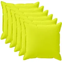 vidaXL Kussen met kussen HOUTEN 6 st Heldere Groen. Polyester