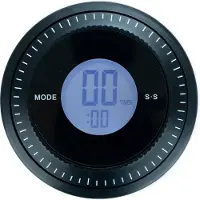 Balvi Combi Keukentimer met Alarm & Magneet - Zwart